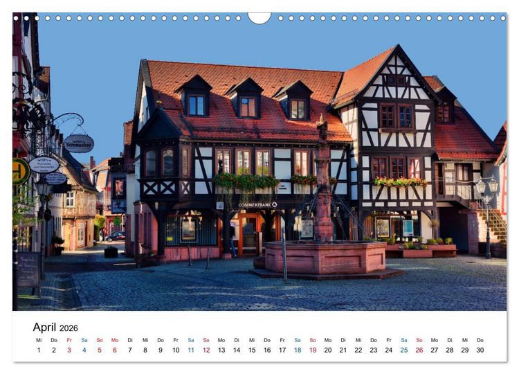 Produktbild: Michelstadt - Fachwerkromantik im Odenwald (Wandkalender 2026 DIN A3 quer), CALVENDO Monatskalender