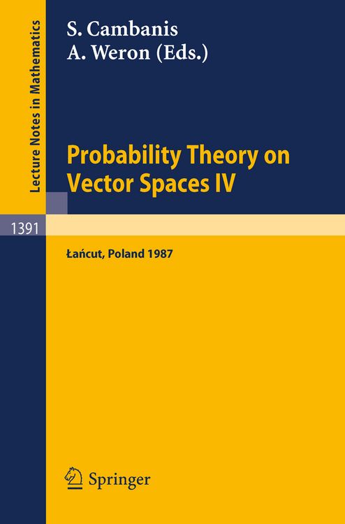 Produktbild: Probability Theory on Vector Spaces IV