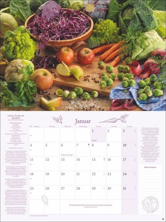 Produktbild: K&uuml;chenkalender Broschur XL 2027