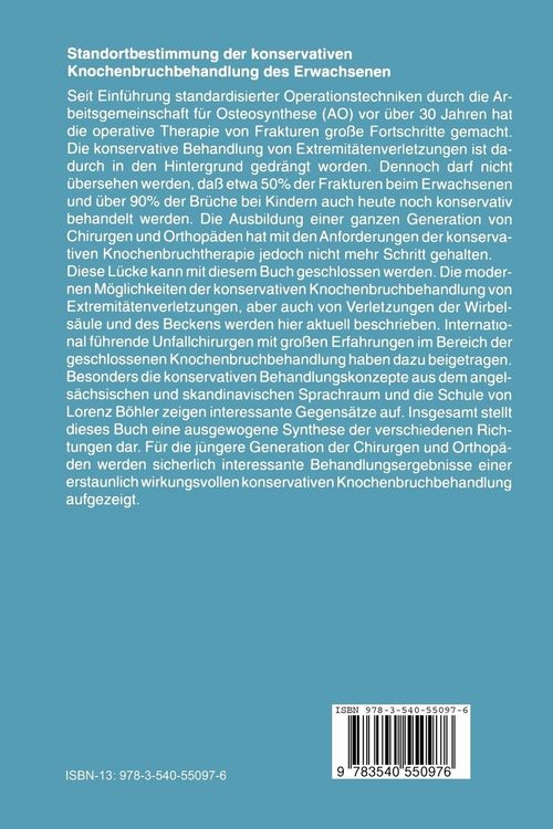 Produktbild: Standortbestimmung der konservativen Knochenbruchbehandlung des Erwachsenen