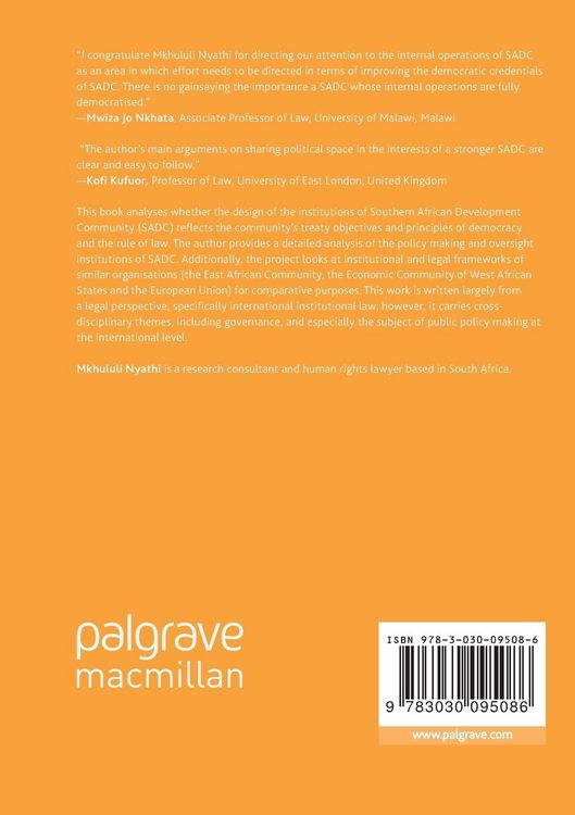 Produktbild: The Southern African Development Community and Law