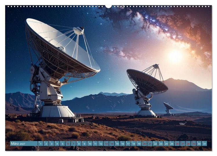 Produktbild: Die Sehnsucht nach den Sternen (hochwertiger Premium Wandkalender 2027 DIN A2 quer), Kunstdruck in Hochglanz