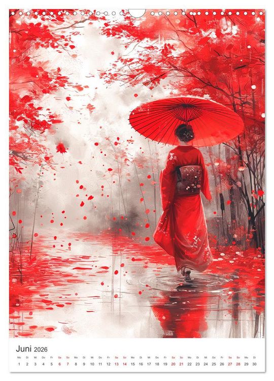 Produktbild: Japan. Impressionen im Aquarell-Stil (Wandkalender 2026 DIN A3 hoch), CALVENDO Monatskalender
