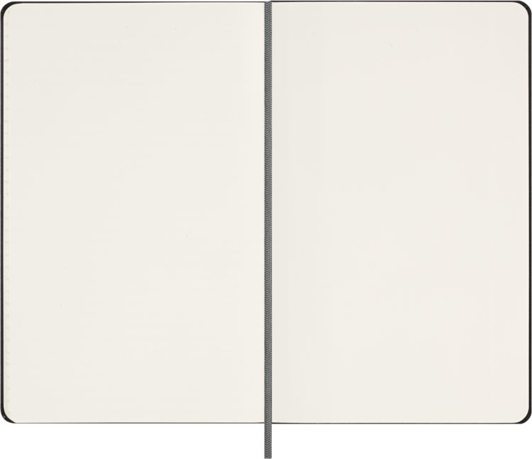 Produktbild: Moleskine undatierter Wochen Notizkalender, L/A5, 1 Wo = 1 Seite, Rechts linierte Seite, Fester Einband mit Textpr&auml;gung gold, Schwarz
