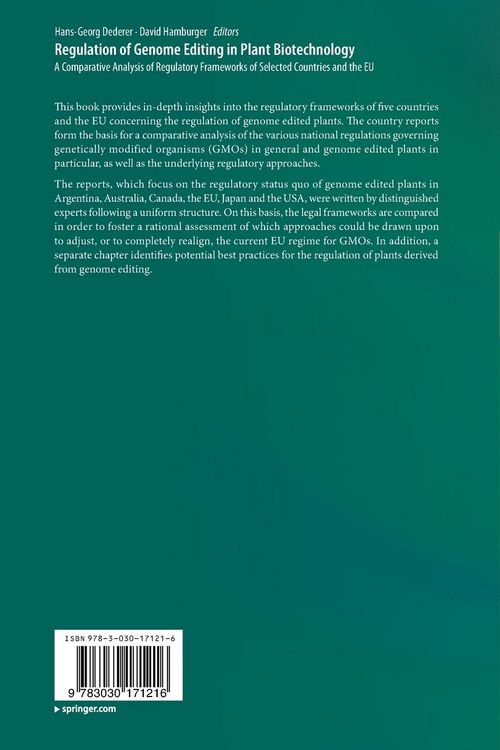 Produktbild: Regulation of Genome Editing in Plant Biotechnology