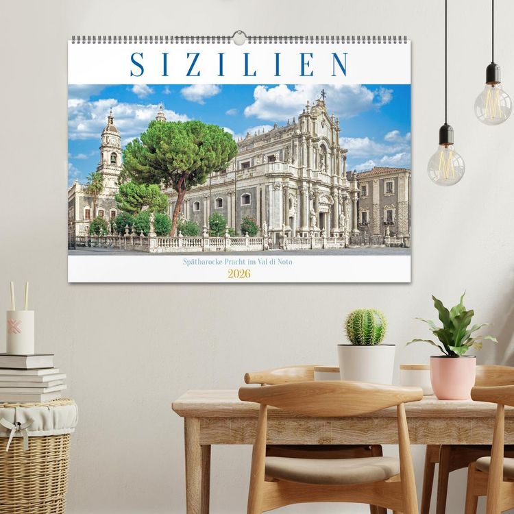 Produktbild: Sizilien - Sp&auml;tbarocke Pracht im Val di Noto (Wandkalender 2026 DIN A2 quer), CALVENDO Monatskalender