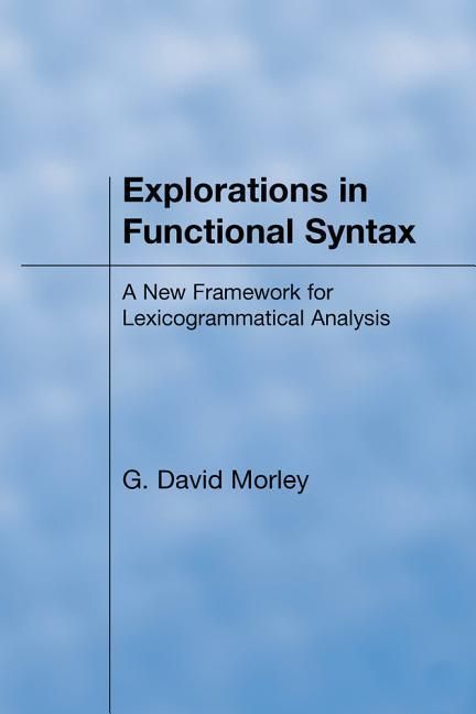 Produktbild: Explorations in Functional Syntax