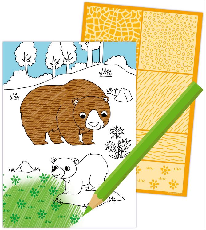Produktbild: Schraffur-Malbuch. Zootiere