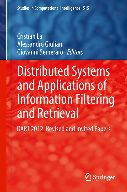 Produktbild: Distributed Systems and Applications of Information Filtering and Retrieval