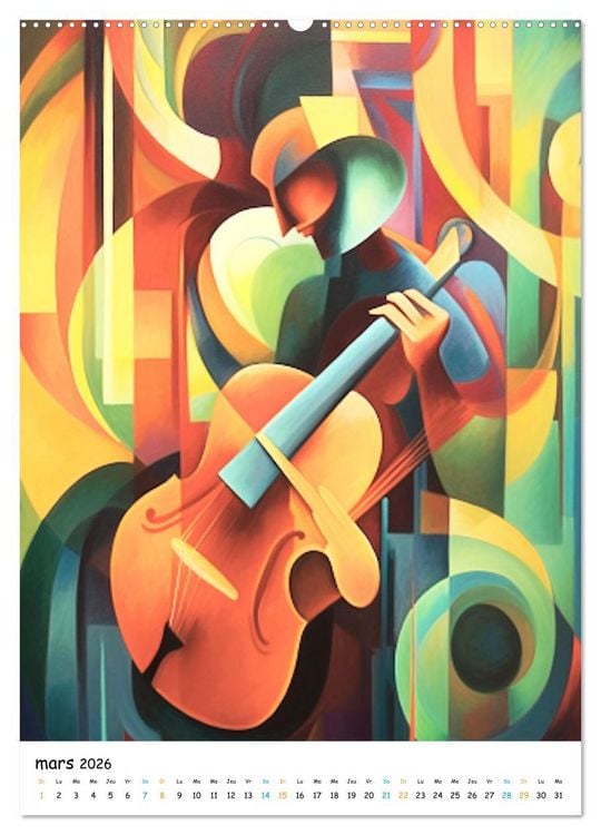 Produktbild: Ballade symphonique (Calendrier mural 2026 DIN A2 horizontal) calendrier de bureau