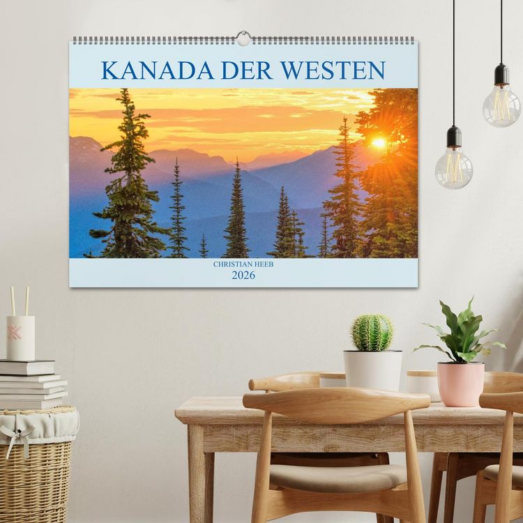 Produktbild: Kanada der Westen (Wandkalender 2026 DIN A2 quer), CALVENDO Monatskalender