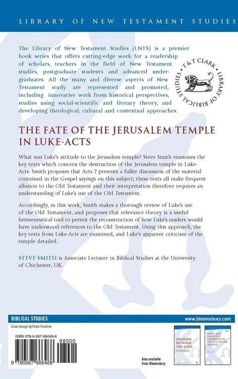 Produktbild: The Fate of the Jerusalem Temple in Luke-Acts