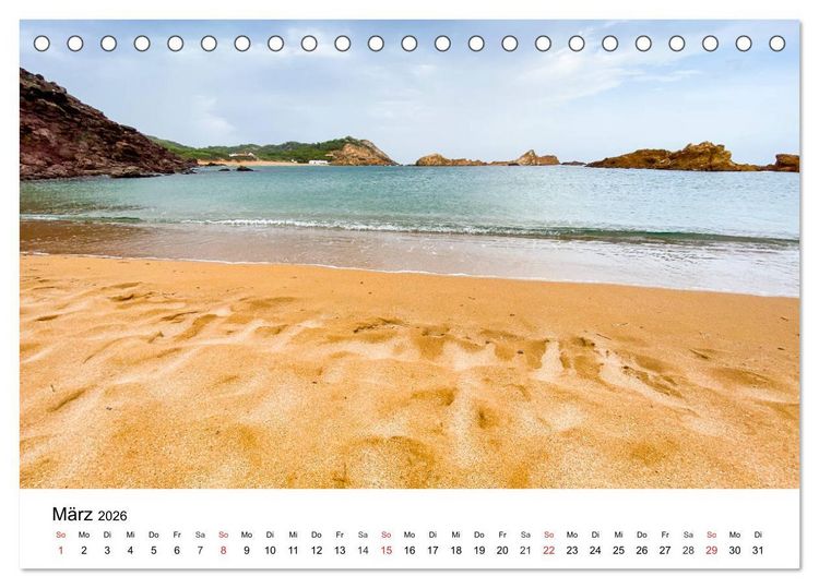 Produktbild: Wandern auf Menorca (Tischkalender 2026 DIN A5 quer), CALVENDO Monatskalender