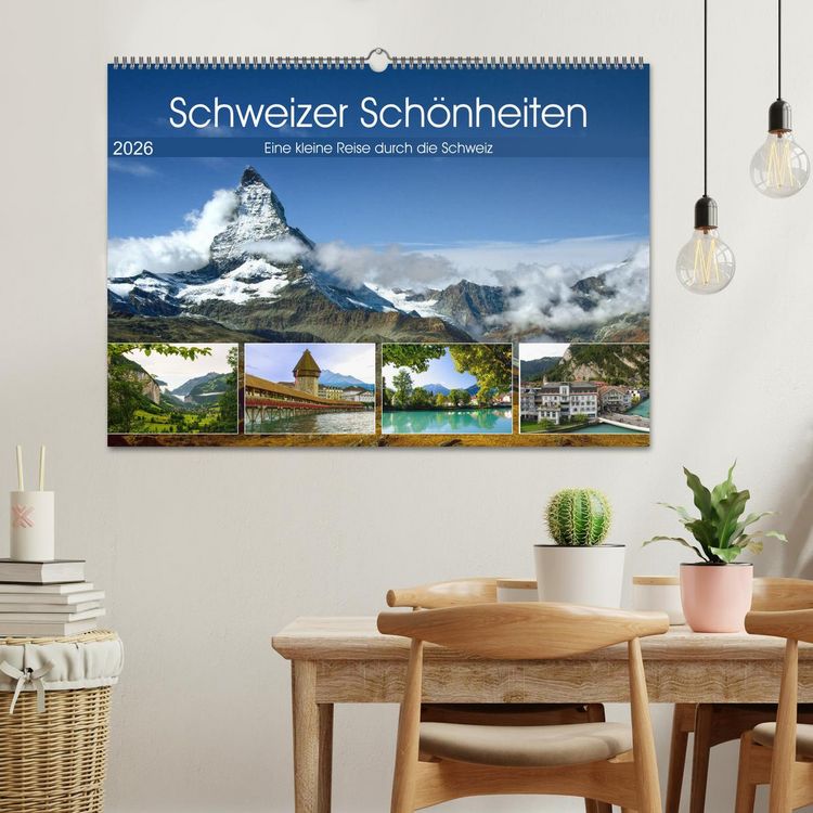 Produktbild: Schweizer Sch&ouml;nheiten (Wandkalender 2026 DIN A2 quer), CALVENDO Monatskalender