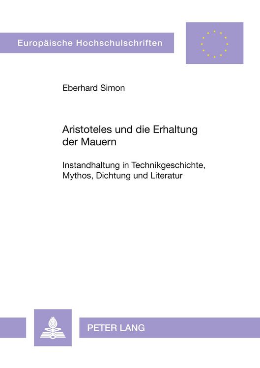Produktbild: Aristoteles und die Erhaltung der Mauern