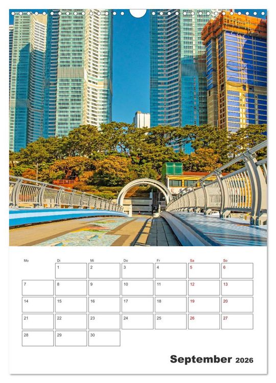 Produktbild: Busan - Reiseplaner (Wandkalender 2026 DIN A3 hoch), CALVENDO Monatskalender