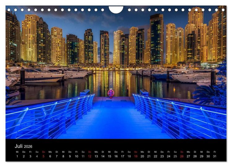 Produktbild: Dubai in Bildern (Wandkalender 2026 DIN A4 quer), CALVENDO Monatskalender