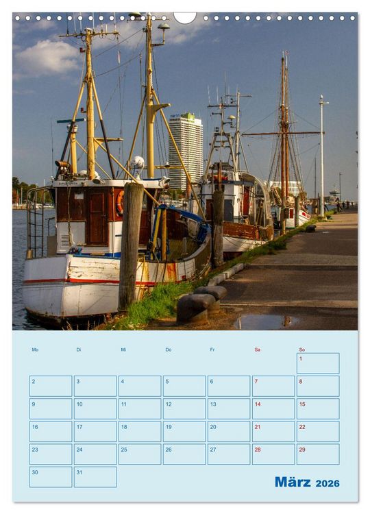 Produktbild: Priwall bei Travem&uuml;nde &ndash; Terminplaner (Wandkalender 2026 DIN A3 hoch), CALVENDO Monatskalender