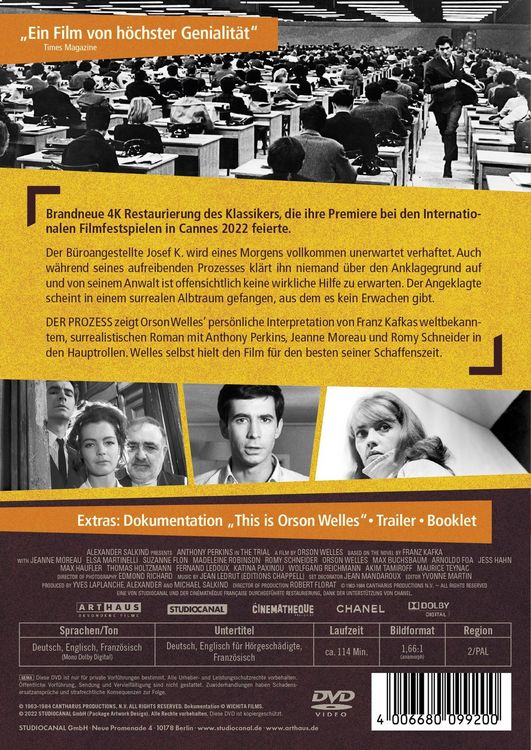 Produktbild: Der Prozess - 60th Anniversary Edition - Digital Remastered