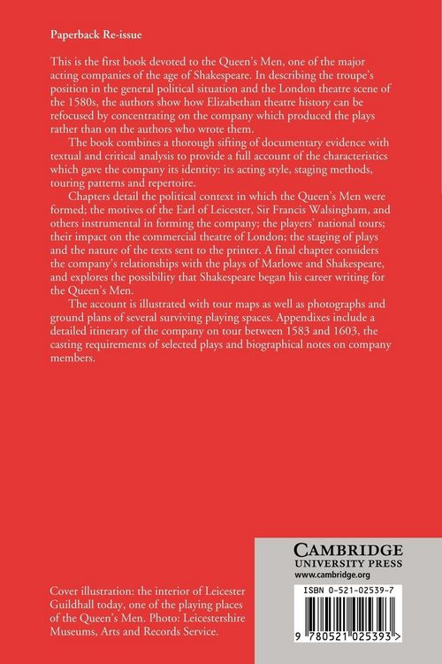 Produktbild: The Queen's Men and Their Plays