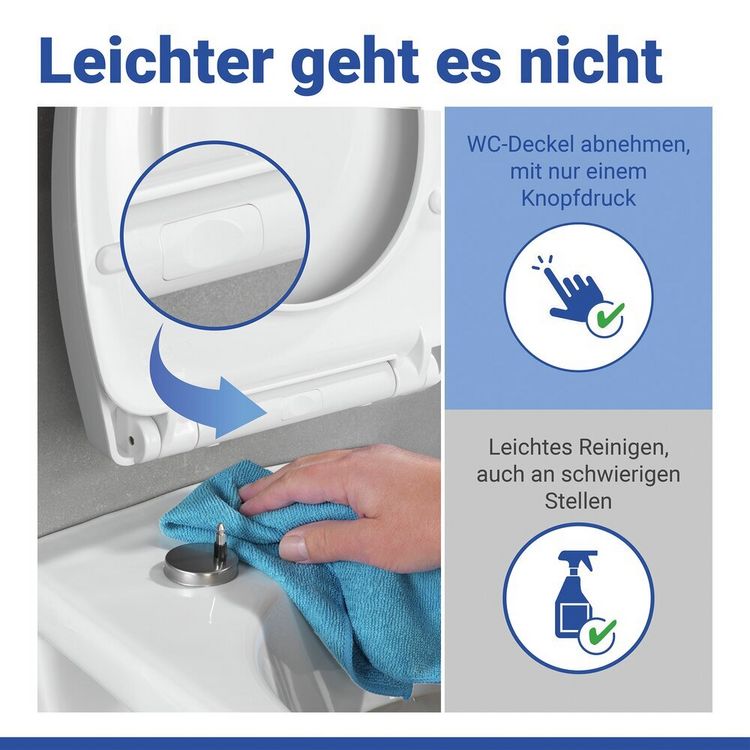 Produktbild: WC-Sitz Mod. Roanne, Toilettensitz mit Absenkautomatik und Relief-Druck