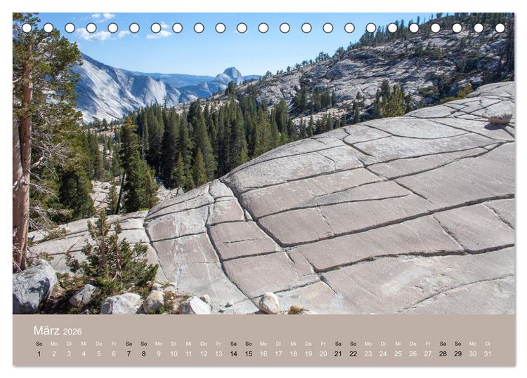 Produktbild: Yosemite, Entlang der Tioga Road (Tischkalender 2026 DIN A5 quer), CALVENDO Monatskalender