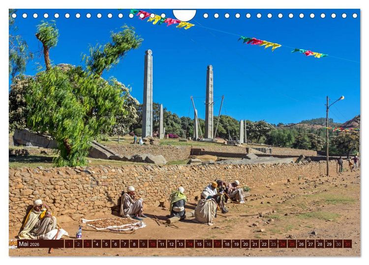 Produktbild: &Auml;thiopien - 13 Monate Sonnenschein (Wandkalender 2026 DIN A4 quer), CALVENDO Monatskalender