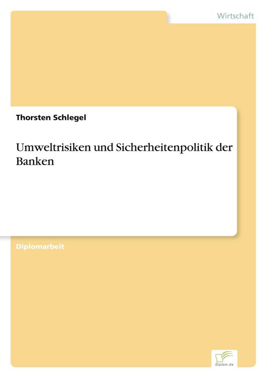 Produktbild: Umweltrisiken und Sicherheitenpolitik der Banken