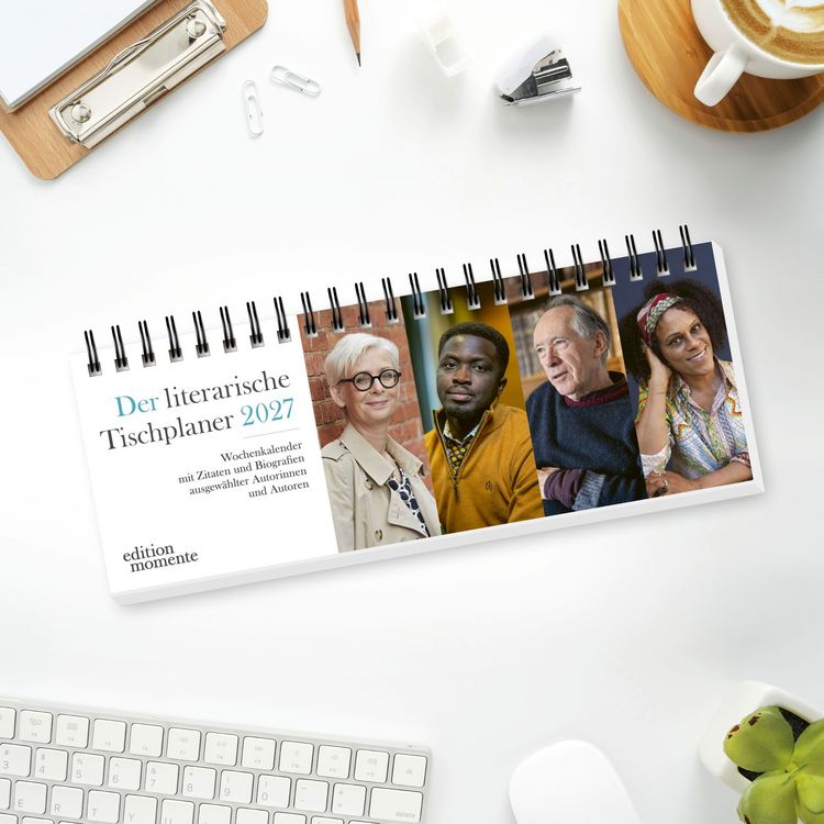 Produktbild: Der literarische Premium-Tischplaner 2027 - Wochenkalender mit Zitaten und Biografien ausgew&auml;hlter Autorinnen und Autoren