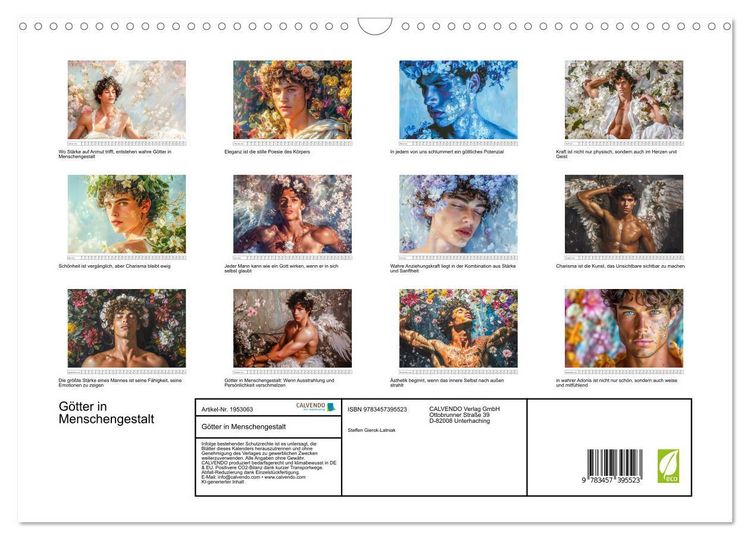 Produktbild: G&ouml;tter in Menschengestalt (Wandkalender 2026 DIN A3 quer), CALVENDO Monatskalender