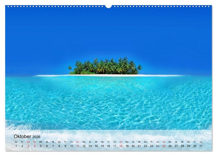 Produktbild: S&uuml;dseetr&auml;ume. Paradiese im Pazifik (Wandkalender 2026 DIN A2 quer), CALVENDO Monatskalender