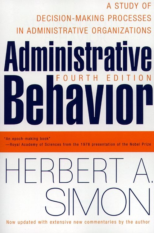 Produktbild: Administrative Behavior, 4th Edition