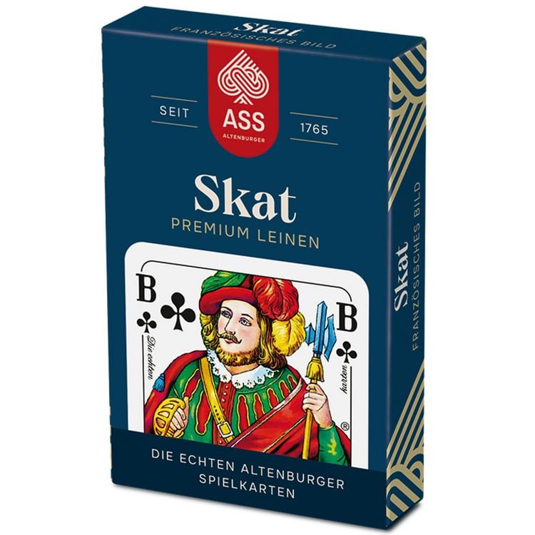 Produktbild: ASS - Skat Premium Leinen, franz&ouml;sisches Bild in Faltschachtel