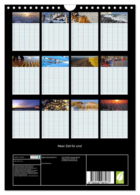 Produktbild: Meer Zeit f&uuml;r uns! (Wandkalender 2026 DIN A4 hoch), CALVENDO Monatskalender