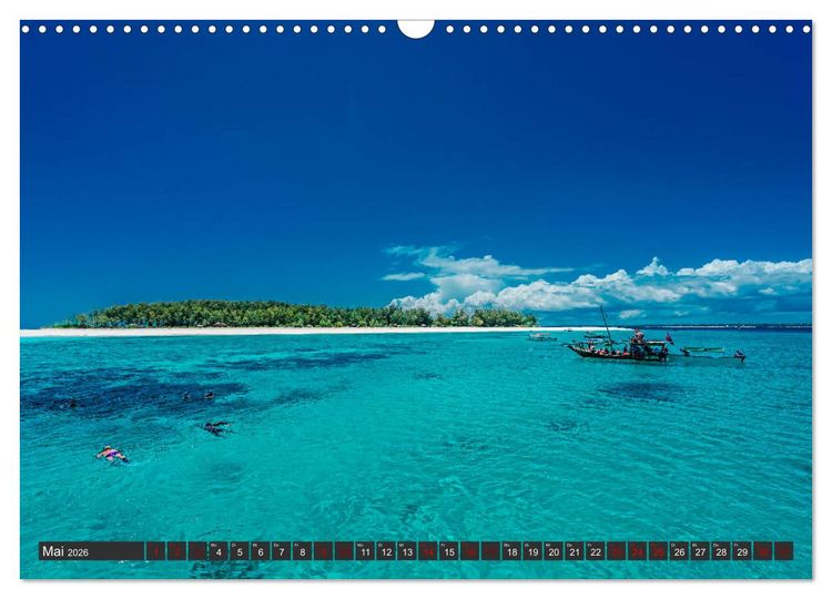 Produktbild: Karibu Sansibar (Wandkalender 2026 DIN A3 quer), CALVENDO Monatskalender