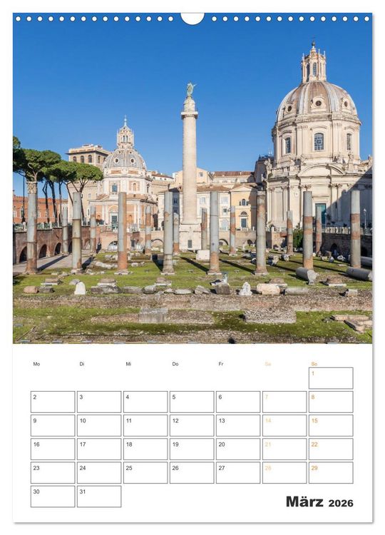 Produktbild: Rom - Kunst, Kultur und Geschichte (Wandkalender 2026 DIN A3 hoch), CALVENDO Monatskalender