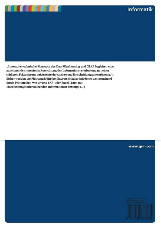 Produktbild: Pr&auml;sentation von Personaldaten aus dem Human Ressource - SAP Business Information Warehouse in einem Management-Portal (SAP)