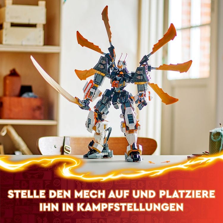 Produktbild: LEGO NINJAGO Coles Titandrachen-Mech, Abenteuer Set für Kinder 71821