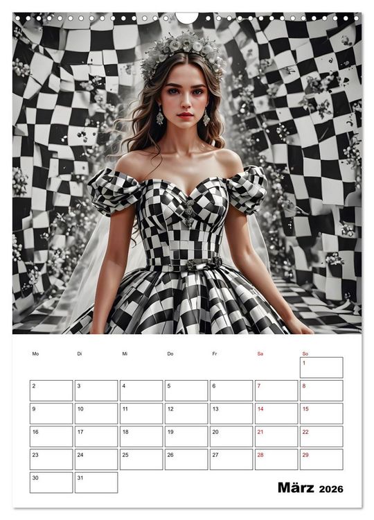 Produktbild: Schachspiel der Mode (Wandkalender 2026 DIN A3 hoch), CALVENDO Monatskalender