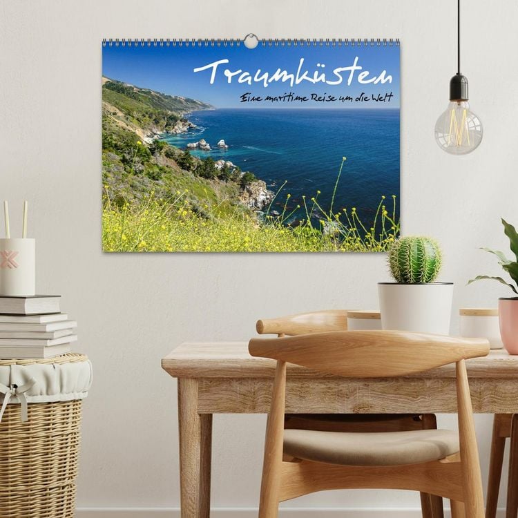 Produktbild: Traumk&uuml;sten: Eine Maritime Reise um die Welt (Wandkalender 2026 DIN A3 quer), CALVENDO Monatskalender