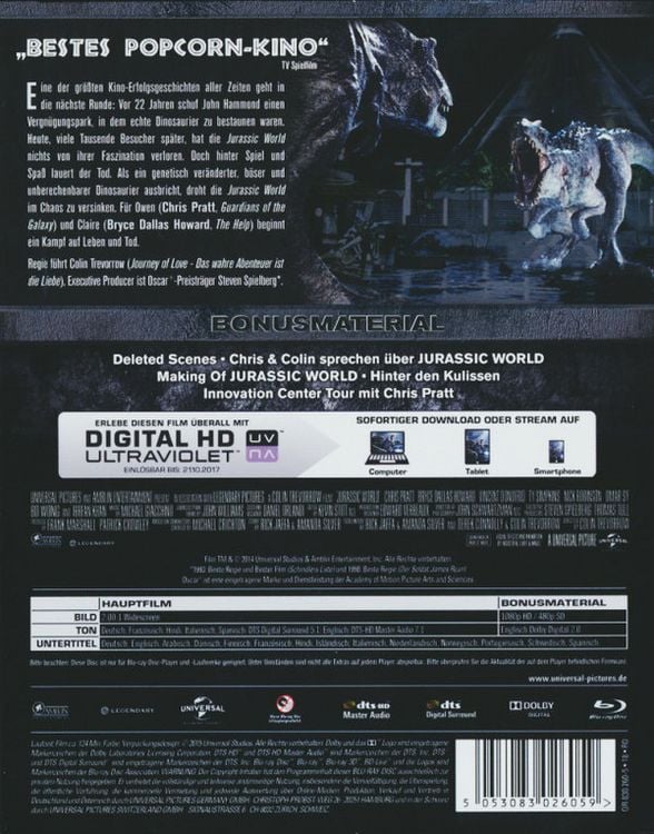 Produktbild: Jurassic World (inkl. Digital Ultraviolet)