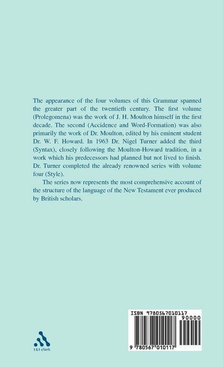 Produktbild: A Grammar of New Testament Greek