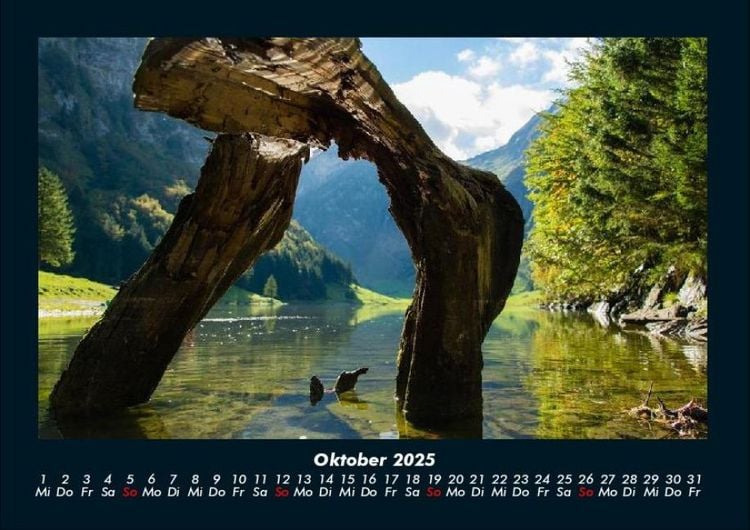 Produktbild: Landschaftskalender 2025 Fotokalender DIN A4