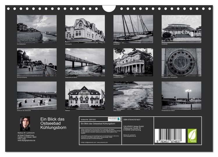 Produktbild: Ein Blick das Ostseebad K&uuml;hlungsborn (Wandkalender 2026 DIN A4 quer), CALVENDO Monatskalender