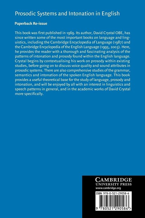 Produktbild: Prosodic Systems and Intonation in English
