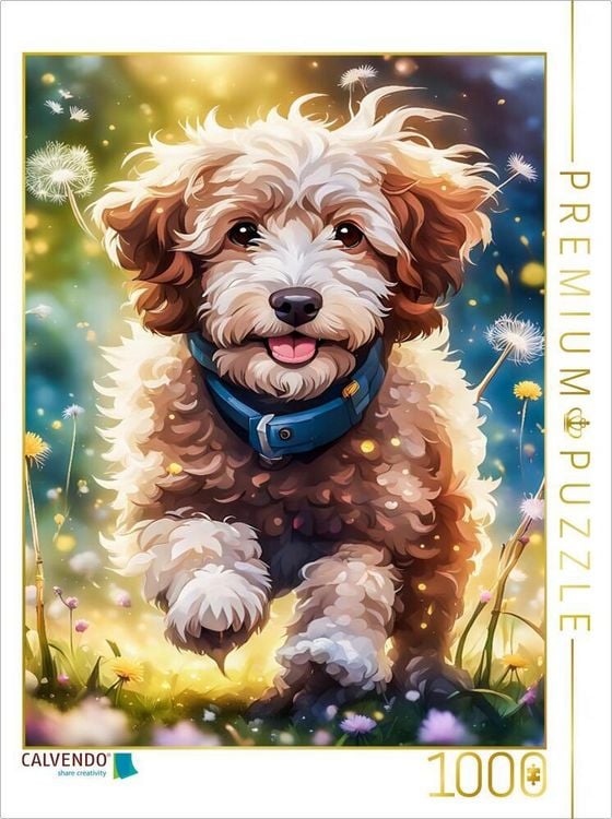 Produktbild: CALVENDO Puzzle S&uuml;&szlig;er Aussiedoodle | 1000 Teile Lege-Gr&ouml;&szlig;e 64x48cm Foto-Puzzle f&uuml;r gl&uuml;ckliche Stunden