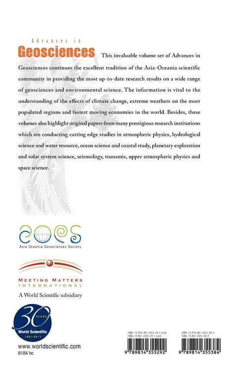 Produktbild: Adv in Geosciences (v26)