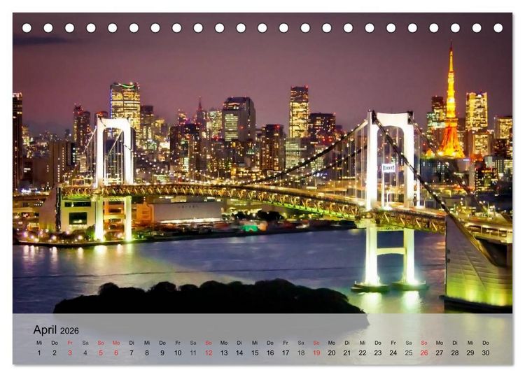Produktbild: Japan. Zwischen Tradition und Moderne (Tischkalender 2026 DIN A5 quer), CALVENDO Monatskalender