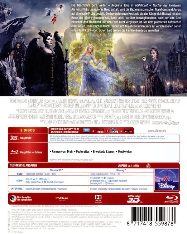 Produktbild: Maleficent - M&auml;chte der Finsternis (+ Blu-ray 2D)