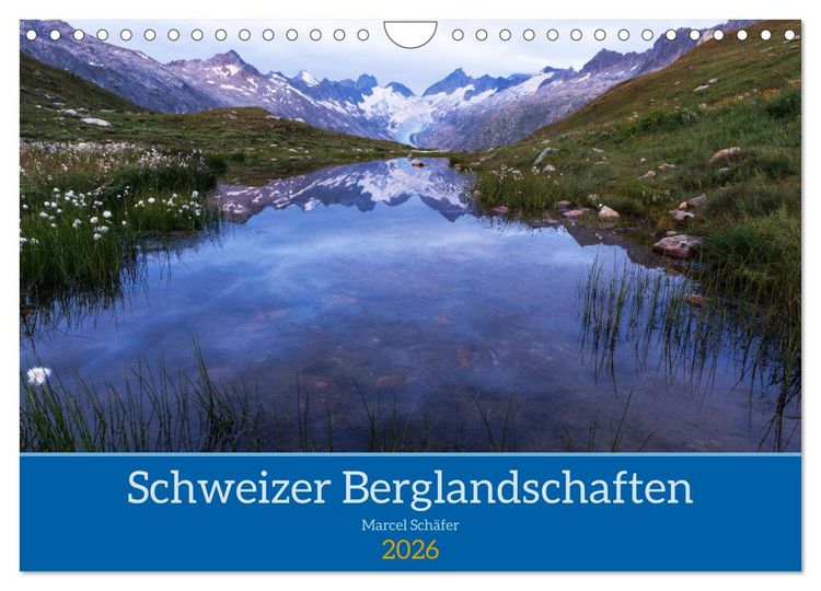 Produktbild: Schweizer Berglandschaften (Wandkalender 2026 DIN A4 quer), CALVENDO Monatskalender